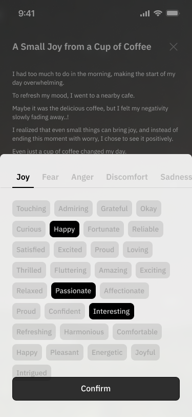 AI Emotion Analysis Screen